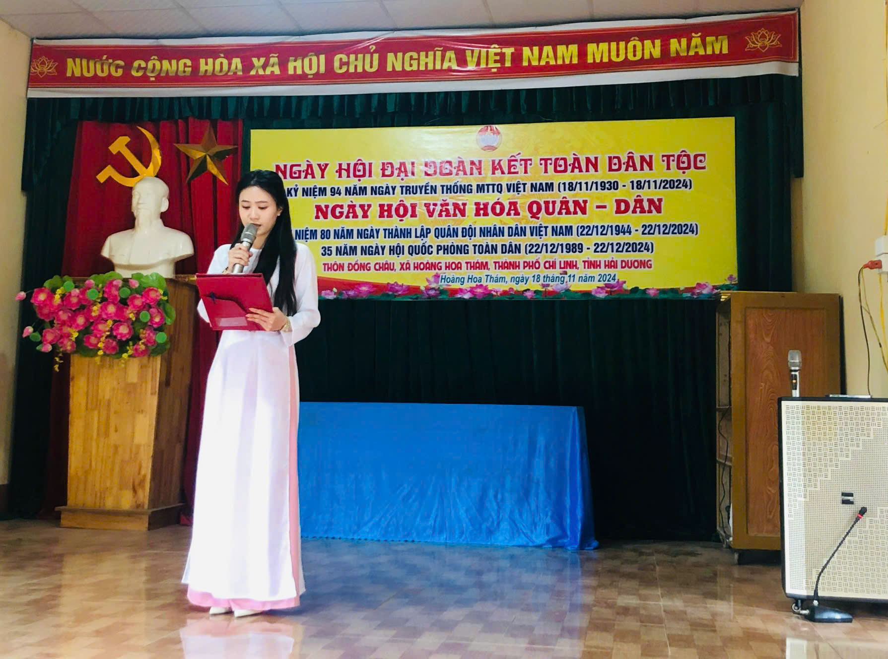 Thôn Đồng Châu, xã Hoàng Hoa Thám Tổ chức thành công Ngày hội văn hoá Quân - Dân nhân dịp kỷ niệm 80 năm ngày thành lập quân đội nhân dân Việt Nam (22/12/1944 – 22/12/2024) và 35 năm Ngày hội quốc phòng toàn dân (22/12/1989 – 22/12/2024)