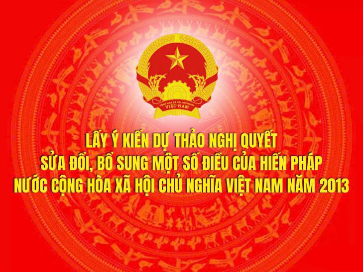 Tổ chức lấy ý kiến Nhân dân, các ngành, các cấp về dự thảo Nghị quyết sửa đổi, bổ sung một số điều của Hiến pháp Nước Cộng hòa Xã hội chủ nghĩa Việt Nam năm 2013 trên địa bàn thành phố Chí Linh